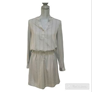 Lilla P elastic waist lightweight long sleeve dress size M